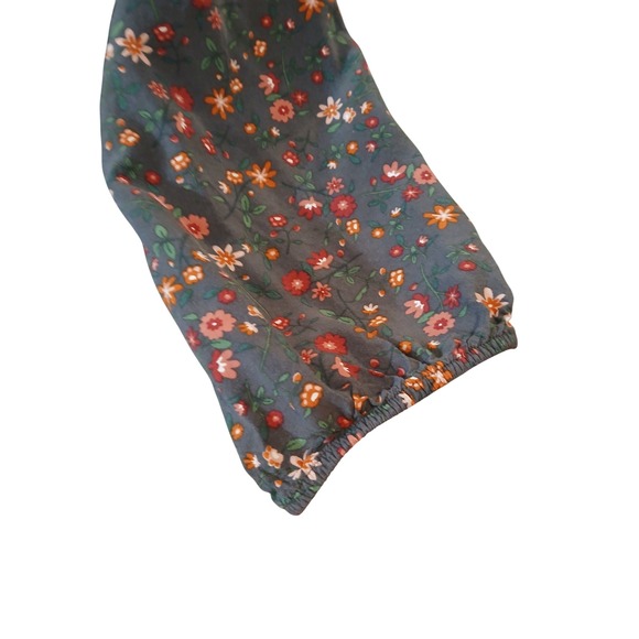 Matilda Jane Womens Floral Front Peasant Blouse Size Large Cottagecore Prairie - Picture 3 of 9